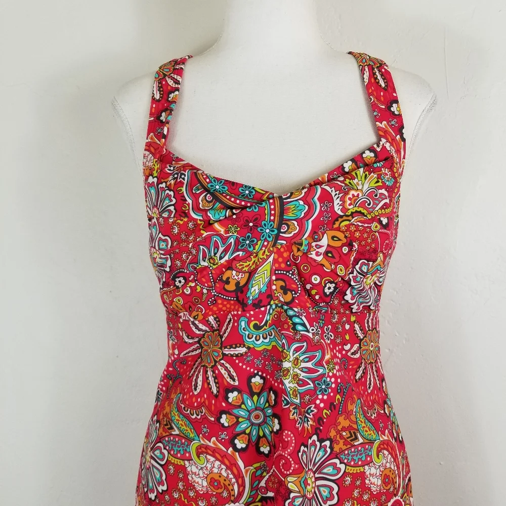 Athleta Salina Paisley Swimsuit dress floral S - Picture 6 of 8